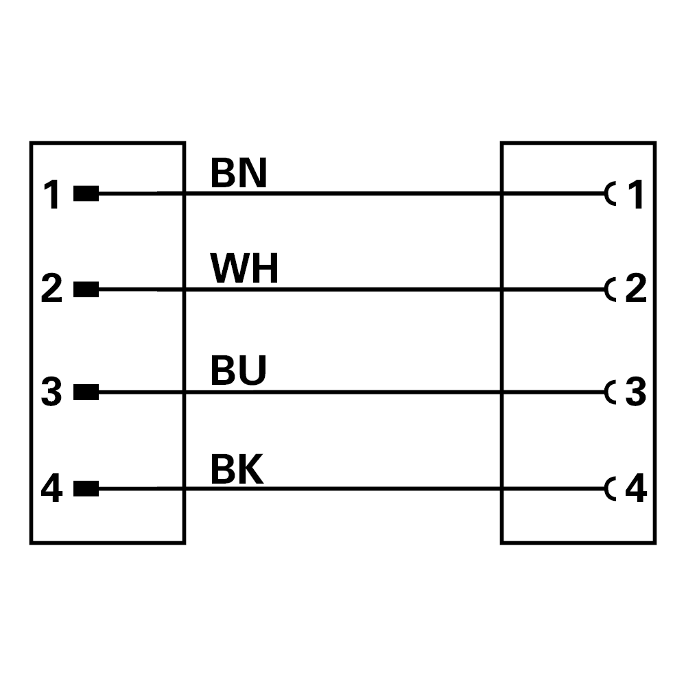 Sensor Kabel, 10 m, M12 Stecker/M12 Buchse, A-kodiert, für 24V