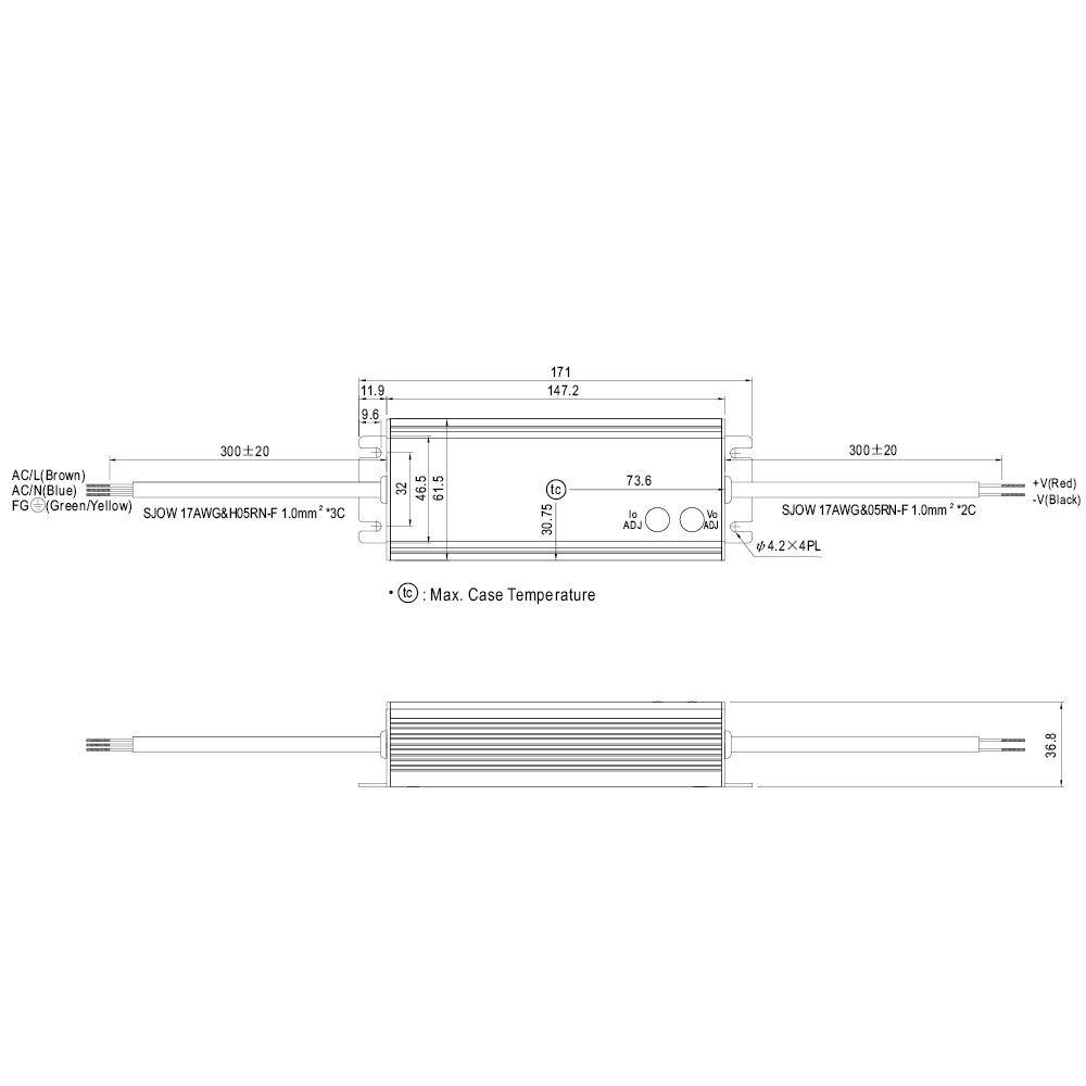 Robustes 24V DC Netzteil IP67, 60 W