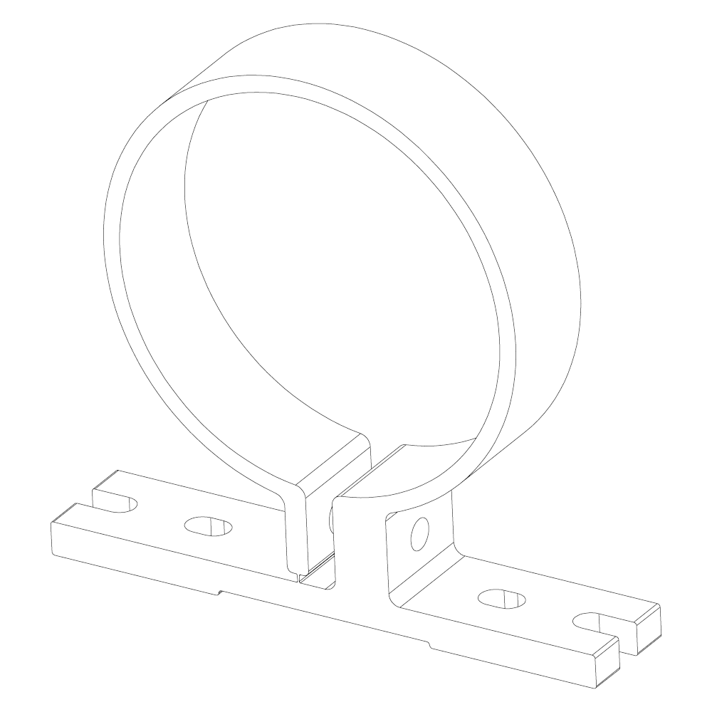TUBELED_70 / INROLED_70 Leuchtenhalter ± 180° (1 Paar)