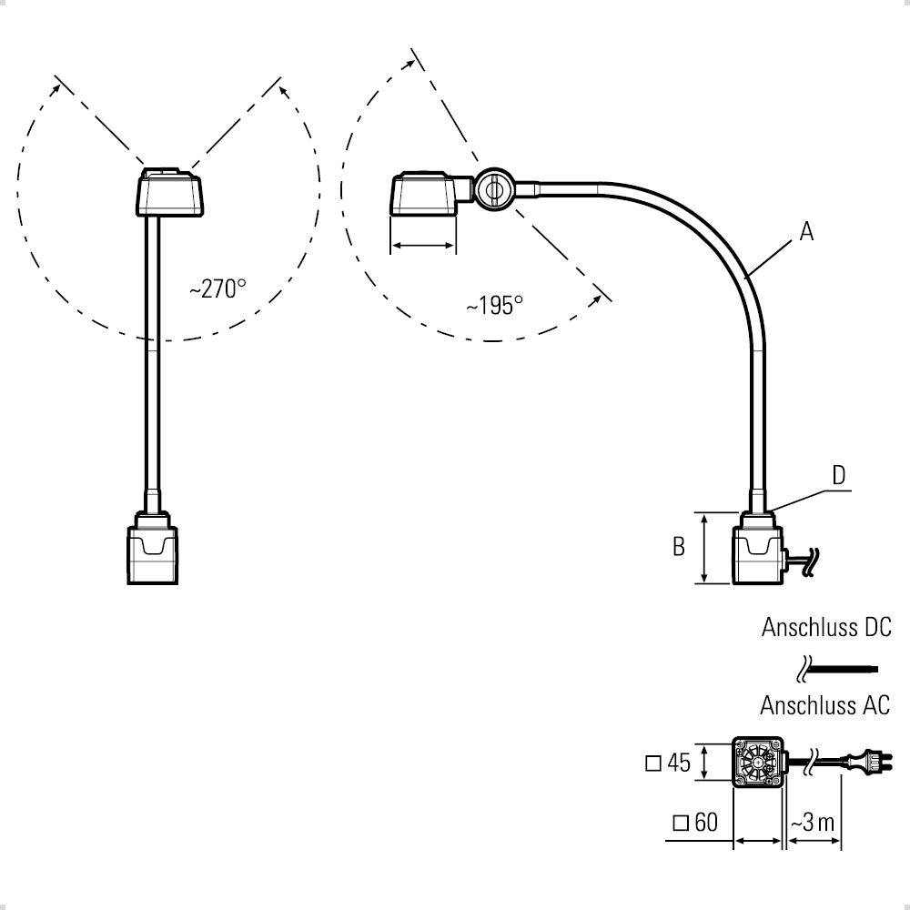 CENALED SPOT AC, Flexarm