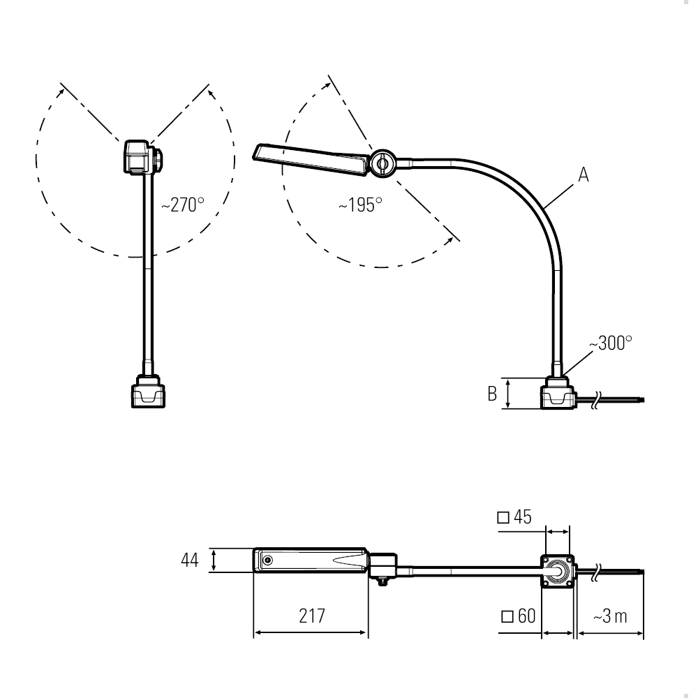 CENALED FLOOD Flexarm DC