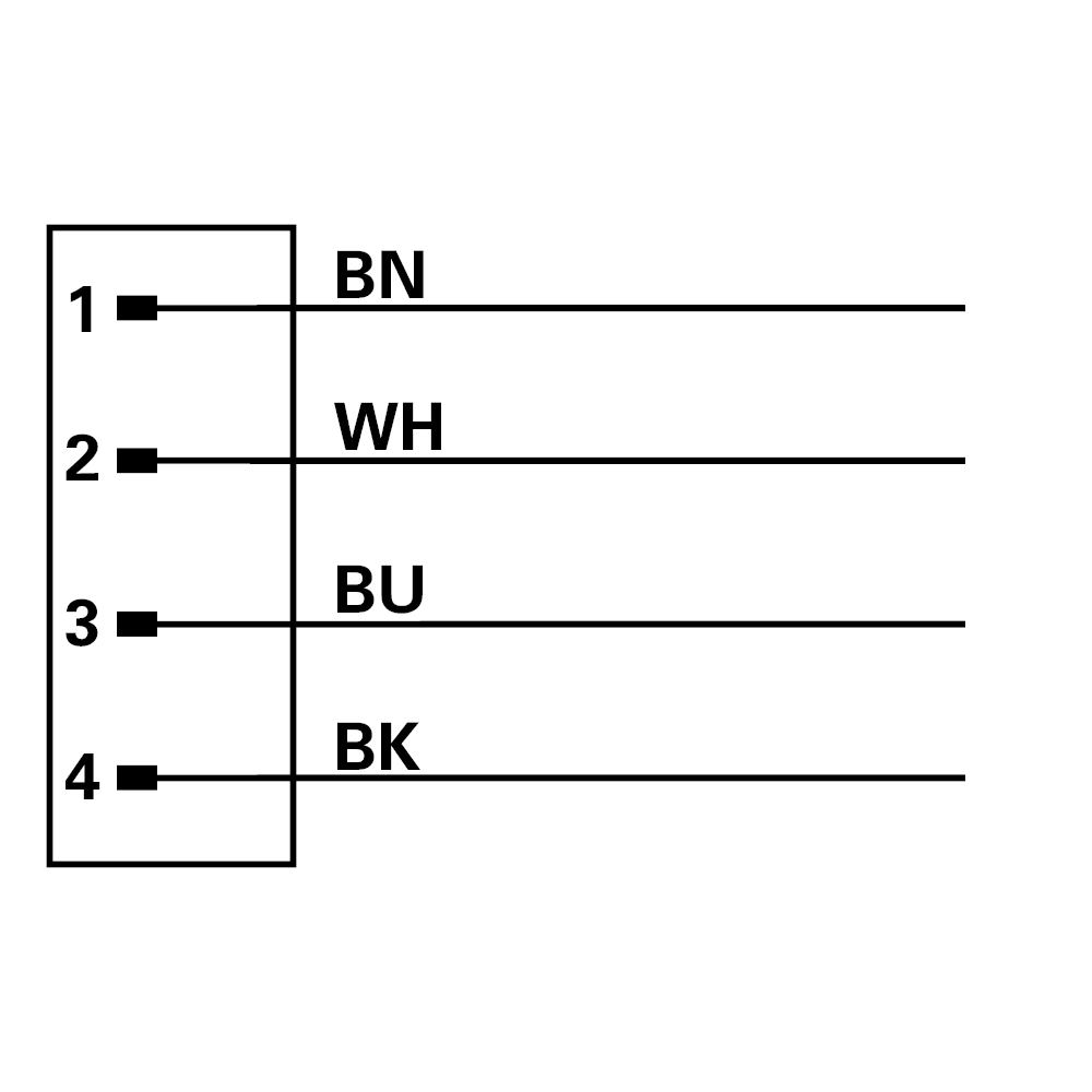 Sensor Kabel, 10 m, 4-Adern, offen/M12 Buchse, A-kodiert, für 24V DC