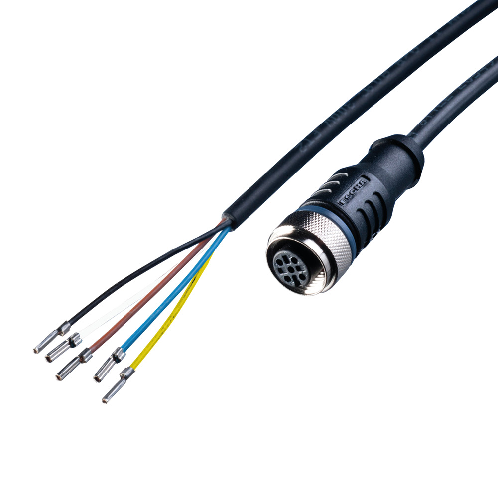 Sensor Kabel, 2,5 m, 5-Adern, offen/M12 Buchse, A-kodiert, für 24V