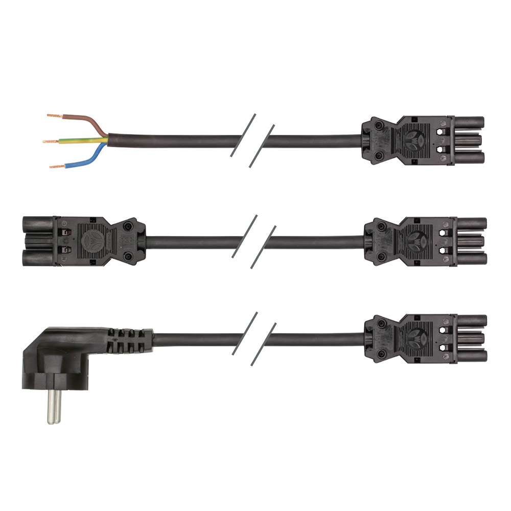 Wieland GST18 Anschlussleitung SYSTEMLED, Winkelstecker, 3 m